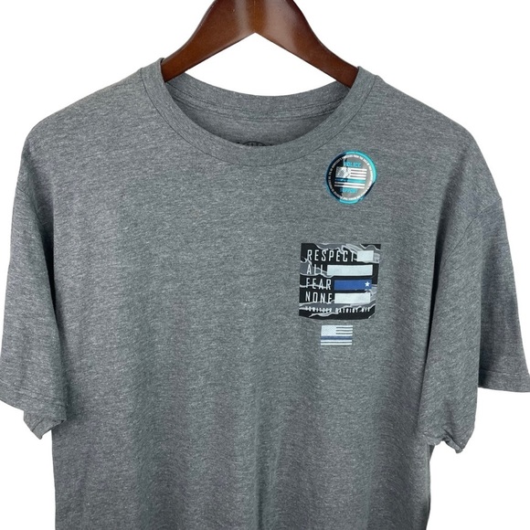 Howitizer MFG | Charcoal Gray Graphic Support Law Enforcement Tee Shirt - Picture 3 of 9